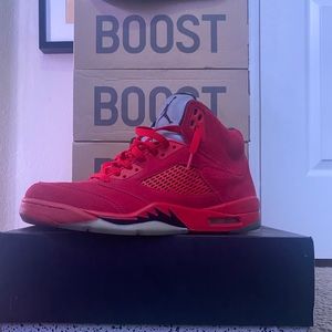 Jordan 5 Red suede size 10.5